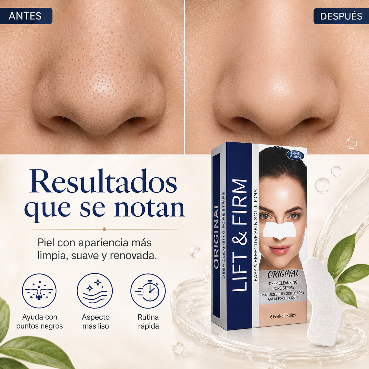PoreClear Parches™ | Poros más limpios, rostro más fresco