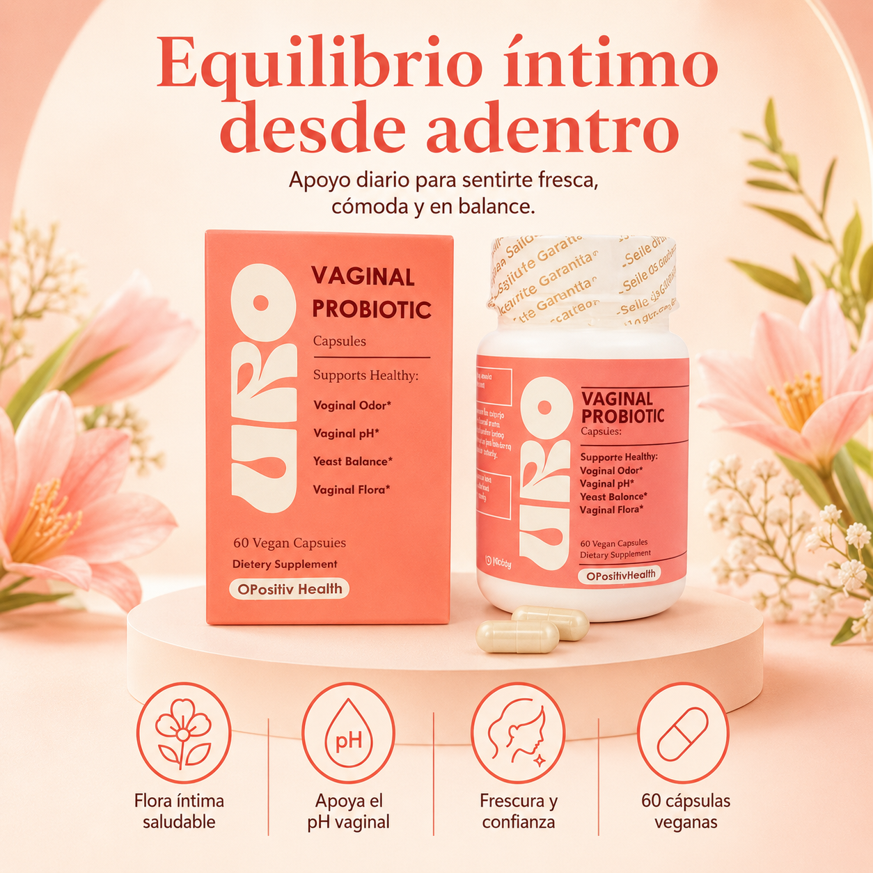 UroBalance Probiotics™ | Cuidado íntimo para sentirte tranquila