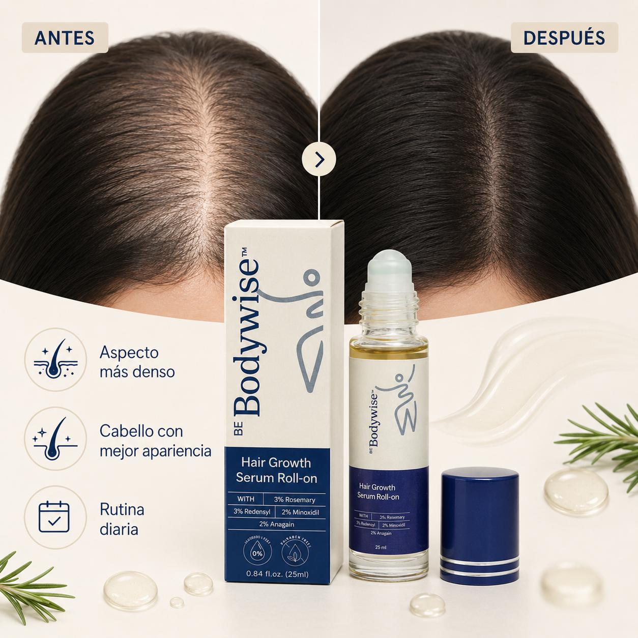 BodyWise Hair Boost™ | Menos caída, más confianza diaria